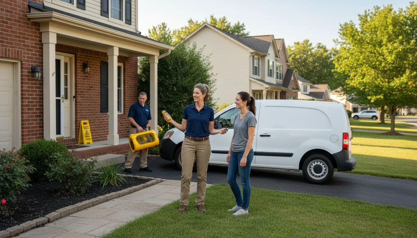 Residential water damage restoration in Tyrone, PA